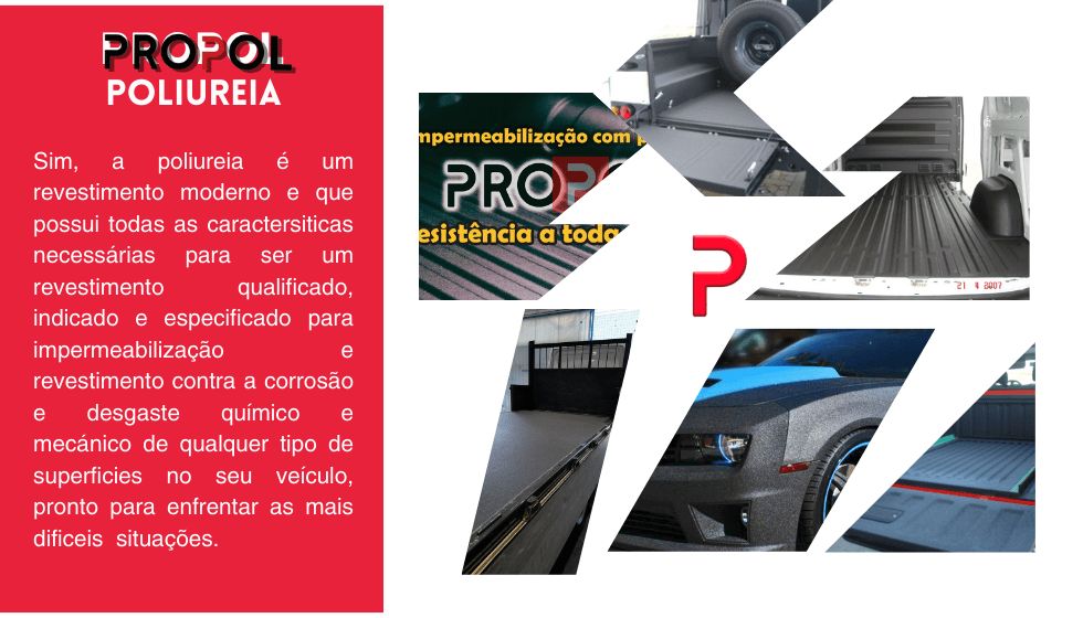 Sim, a poliureia é um revestimento moderno e que possui todas as caractersiticas necessárias para ser um revestimento qualificado, indicado e especificado para impermeabilização de qualquer tipo de superficies e em muitas situações.